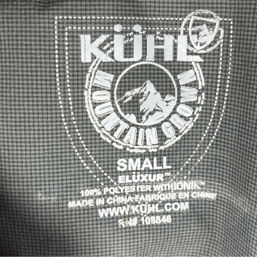 Kuhl Men's Eluxur Plaid Button Down Shirt Red & Gray Plaid Size Small Gorpcore - Picture 2 of 8